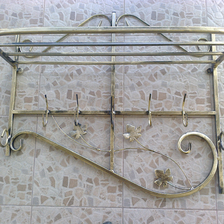 Вішалка кована настінна «Профіль середній» (M-029) для одягу Київ - фото 6