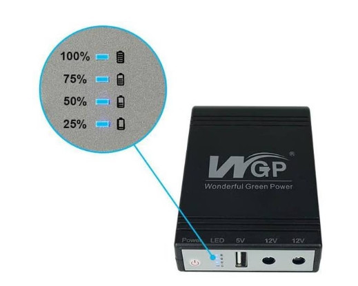 Источник бесперебойного питания Xoko WGP 8800mAh 5-12V (XK-WGP-8800) Черный Винница - изображение 6