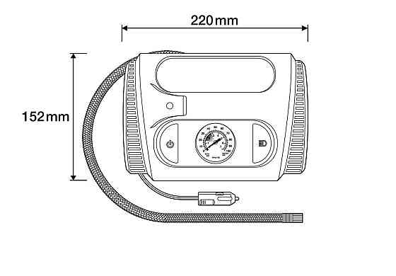 Компресор автомобільний OSRAM TYREinflate OTI2110 аналоговий дисплей 120W 12V Харків