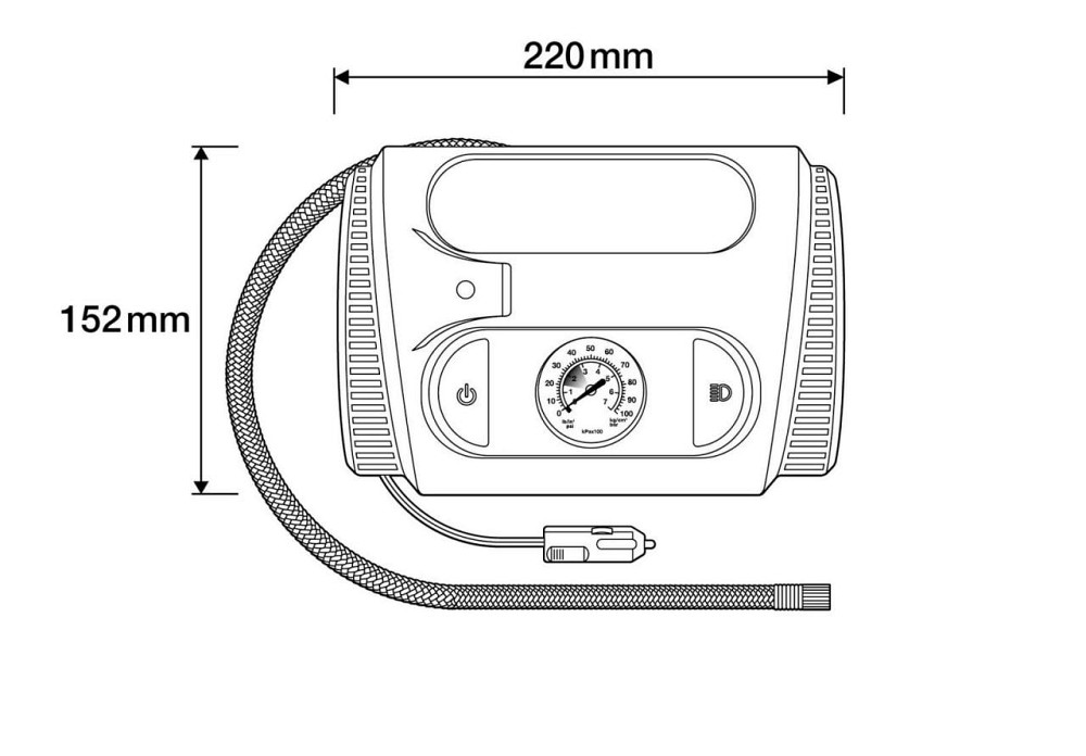 Компрессор автомобильный OSRAM TYREinflate OTI2110 аналоговый дисплей 120W 12V Харьков - изображение 5