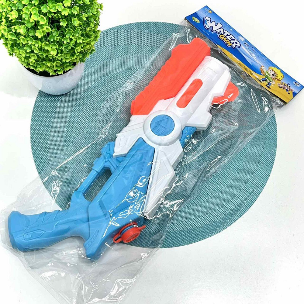 Бластер водяний з помпою 40см Білий з блакитним (M 5855) Чернігів - фото 5