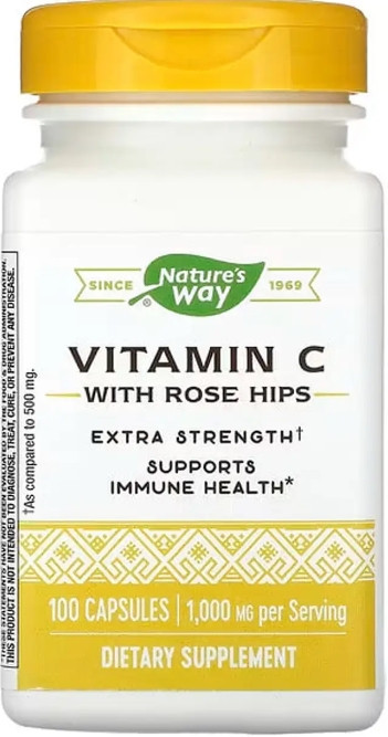 Nature's Way Vitamin C з шипшиною, 1000 мг 100 капсул Київ - фото 1