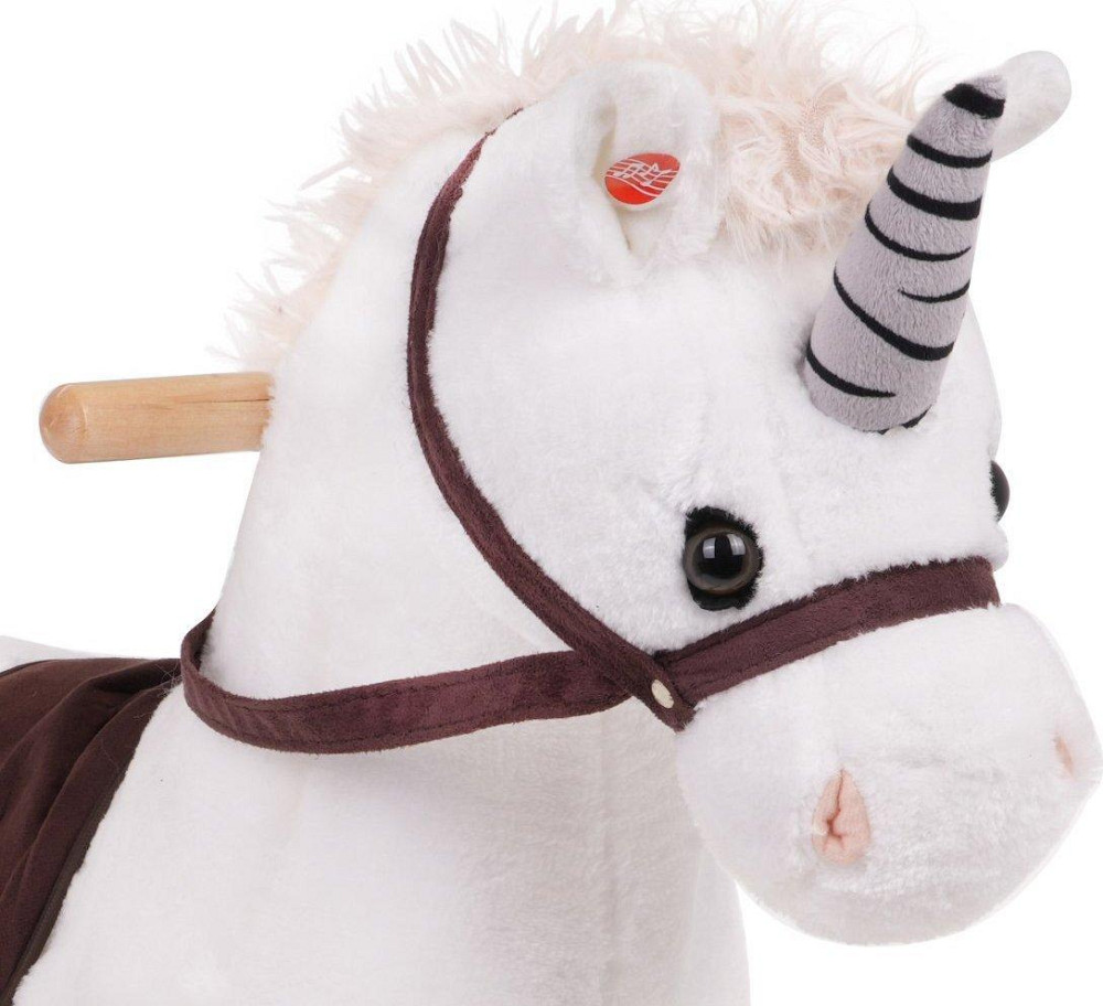 Коник-гойдалка Ramiz TM155 Єдиноріг, білий Київ - фото 6