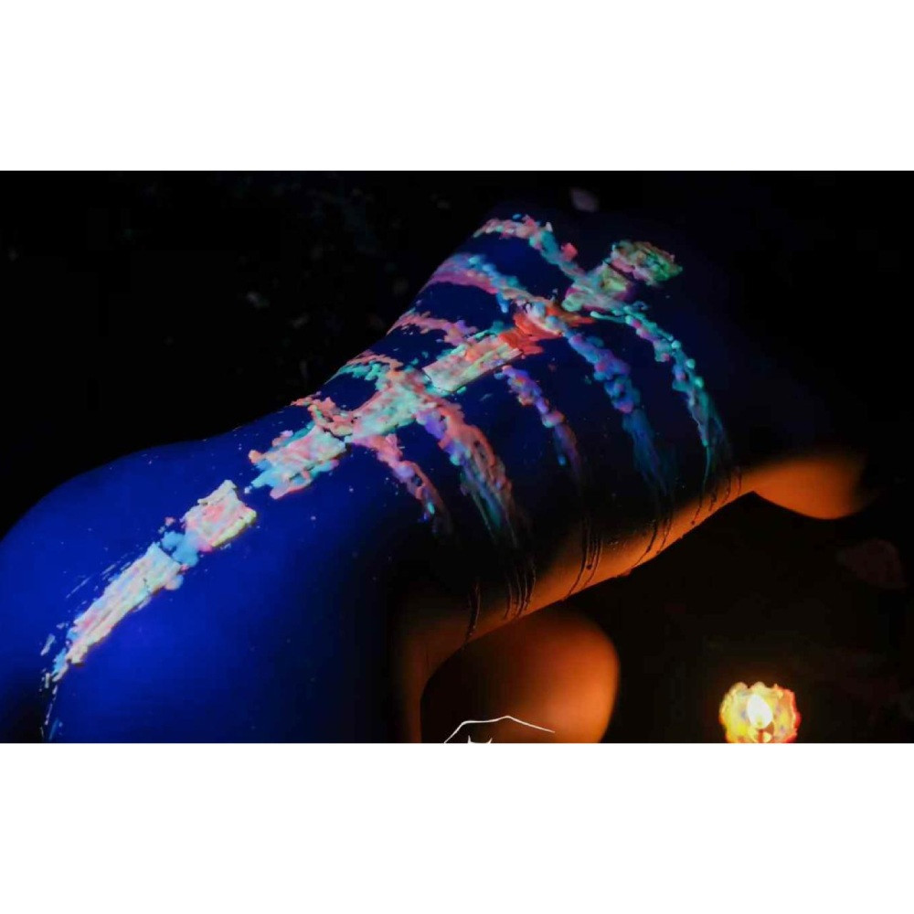 Низкотемпературная БДСМ-свеча в форме розы GlowKink, люминесцентная, L, 62 г, голубая Sex Aura Киев - изображение 9