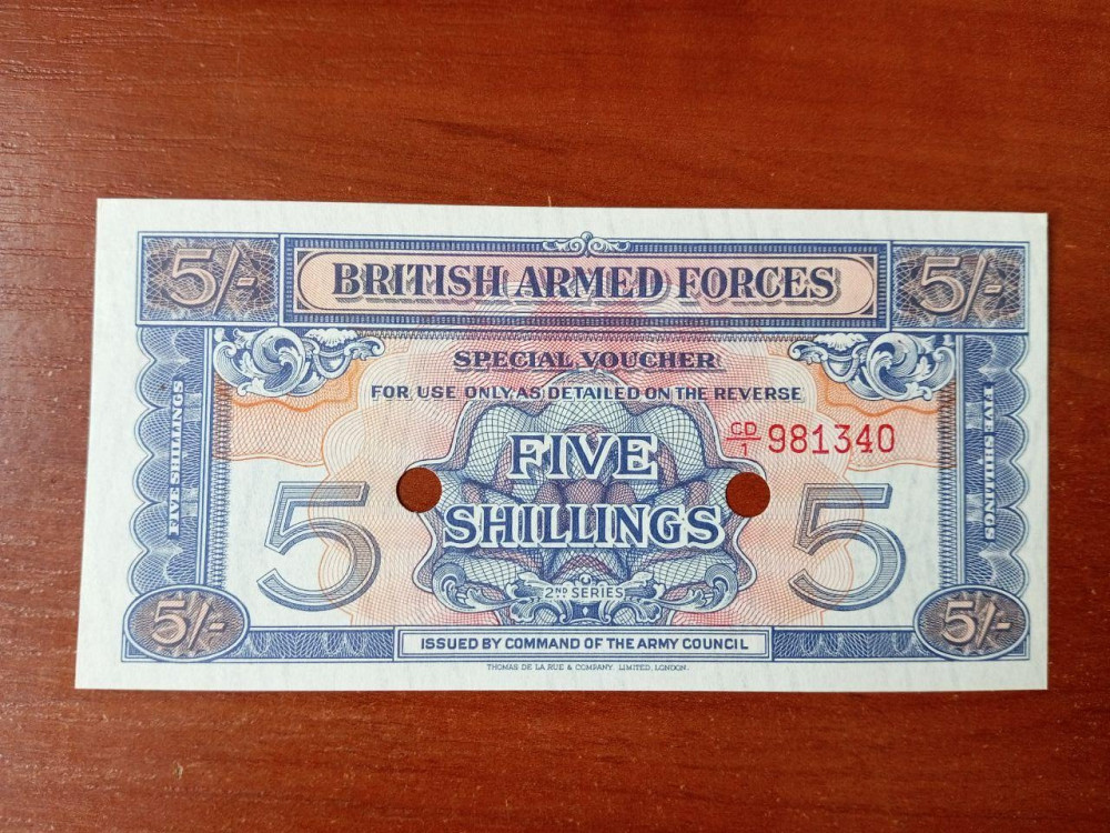 Великобритания (Армия)British armed forces 5 шиллингов 1961 г. (2-ый выпуск) UNС!!! Полтава - фото 1