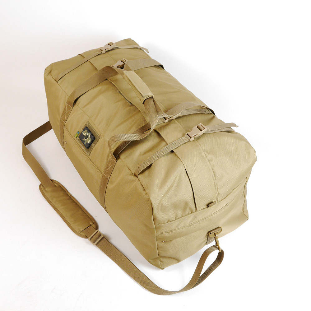 Сумка тактична Kiborg Military bag 130L Coyote. Транспортна сумка військова, армійська сумка на 130 літрів Київ - фото 2