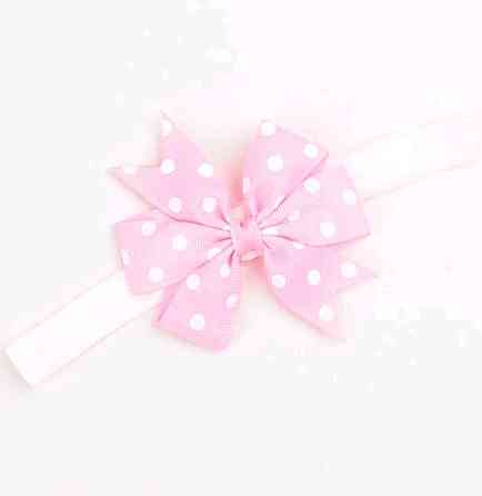 Дитяча пов'язка в горох one size рожевий Київ