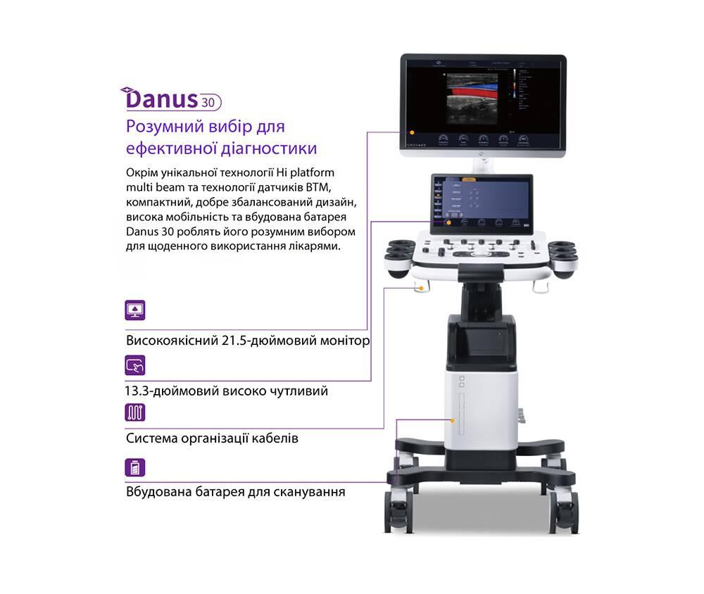 Ультразвукова діагностична система стаціонарна високого класу +2 датчики Danus 30 Focus & Fusion Дніпро - фото 6