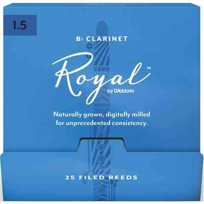 Трость для кларнета D'Addario Royal - Bb Clarinet #1.5 - 25 Box (RCB0115-B25) Винница