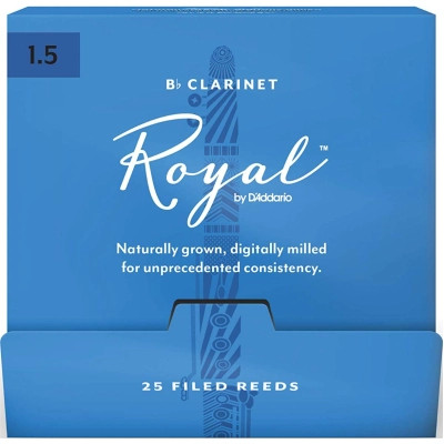Трость для кларнета D'Addario Royal - Bb Clarinet #1.5 - 25 Box (RCB0115-B25) Винница - изображение 1