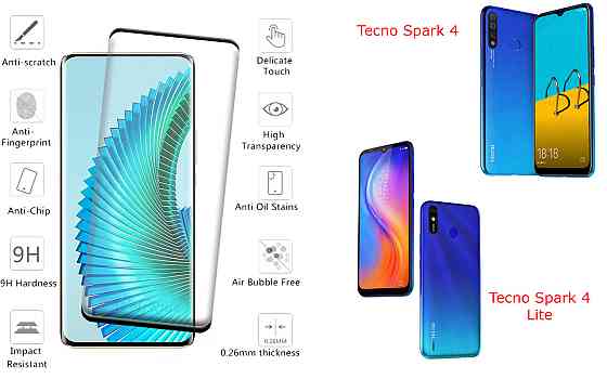 Захисне скло HyperGlass Pro для Tecno Spark 4 (KC2), Spark 4 Lite (BB4k) – максимальна чутливість та захист Київ