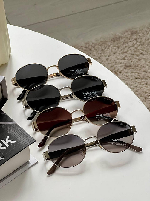 Женские очки Gucci. Polarized 🔥 с металлической оправой – стильный аксессуар для среднего лица MasterSem Киев - изображение 1