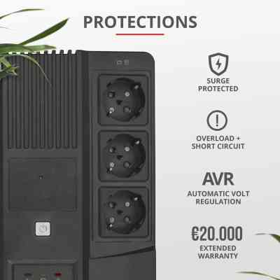 Источник бесперебойного питания Trust Maxxon 800VA UPS (23326_TRUST) Винница