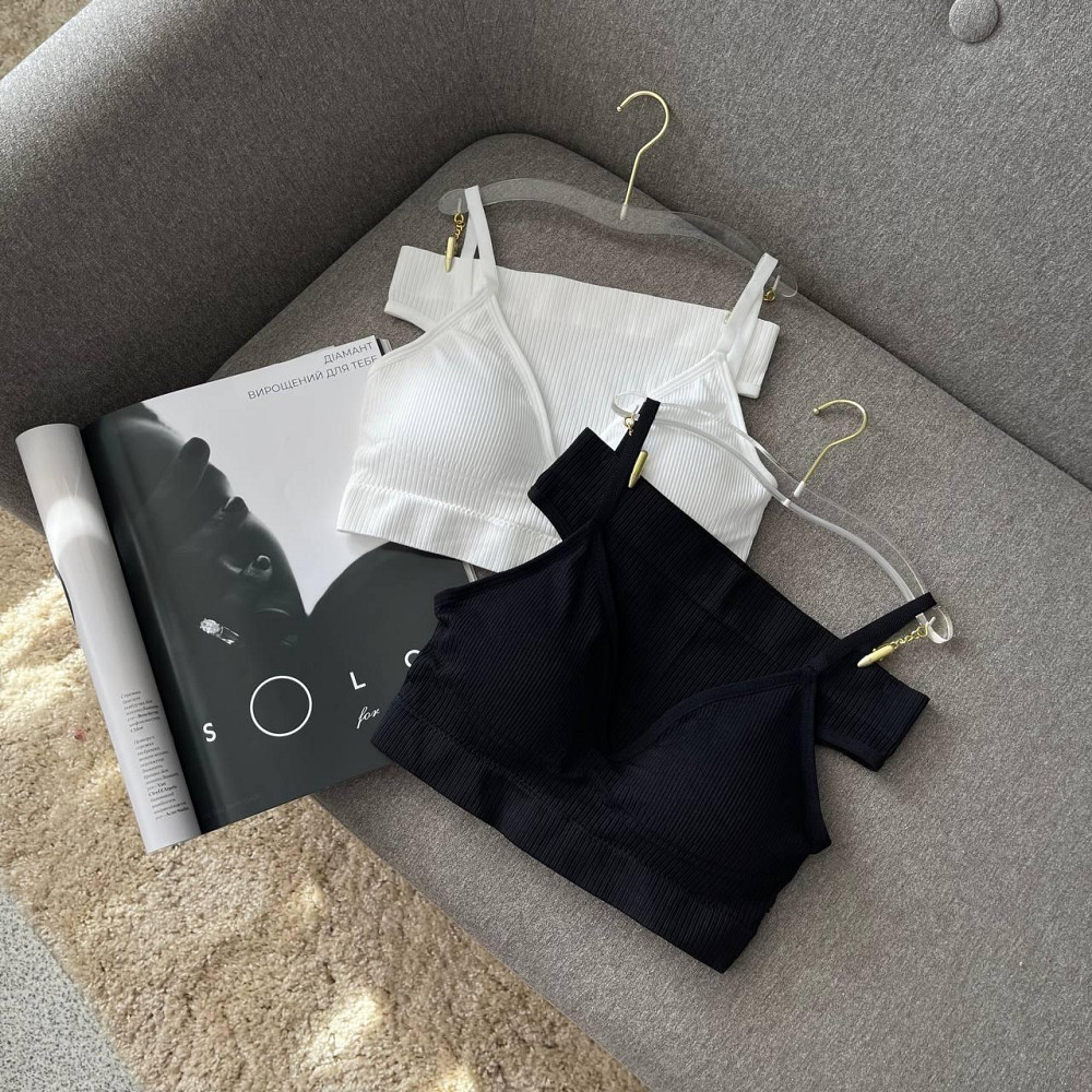 Комплект жіночої білизни з бразіalinами жовтогарячого вета розмір one size Київ - фото 2