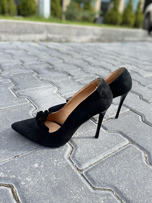 SANTINI Туфлі жіночі SANTINI чорні натуральна замша каблук 11см 35-39 (70591-21) Коломия - фото 2