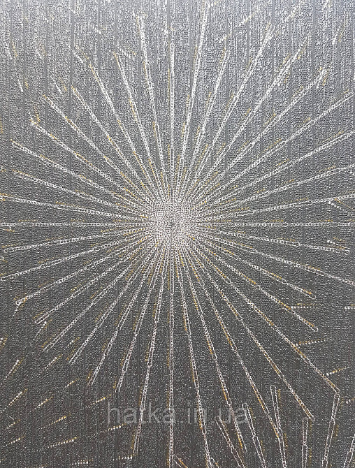 Шпалери вінілові на флізеліні AS creation The Bos 0.53х10 геометрія сережка сріблясті чорні 3д Київ - фото 3