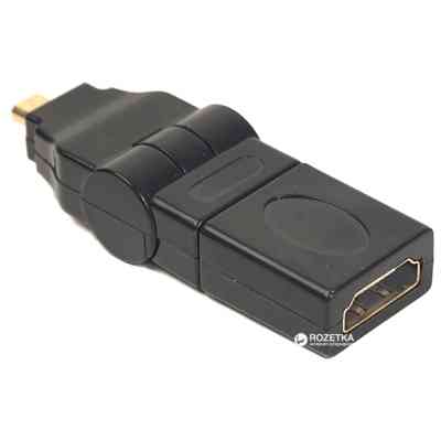 Перехідник HDMI AF to micro HDMI AM, 360 degree PowerPlant (CA910618) Вінниця