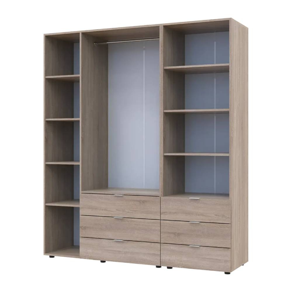 Шафа для одягу Doros Гелар Дуб сонома 3ДСП з пеналом 176.2х49.5х203.4 (DRS-011921) Львів - фото 5