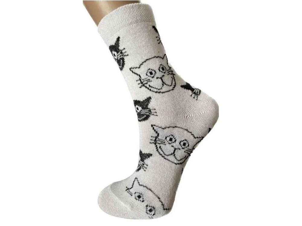 Носки 10пар белый с черным для девочки арт.34103 р.20-22 (32-34) ТМ SMILE KIDS Киев - изображение 1