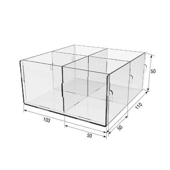 Коробка EKOSTAR 4 ячейки 103х110х50 Киев