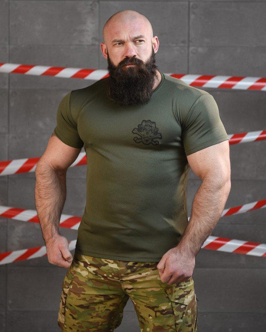 Тактична потовідвідна футболка SABUR ТРОН ОЛИВА ВТ6792 Одеса - фото 1
