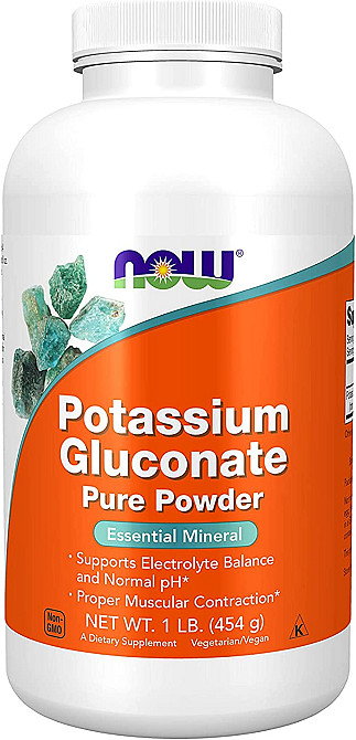 Калий глюконат Now Potassium Gluconate Pure 454g Луцк - изображение 1
