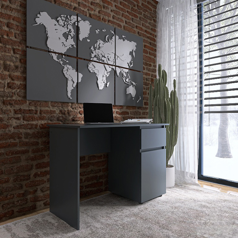 Компьютерный стол Эверест СЛ-1 Лайт 110х55х77 см Графит (DTM-4909) Львов - изображение 4