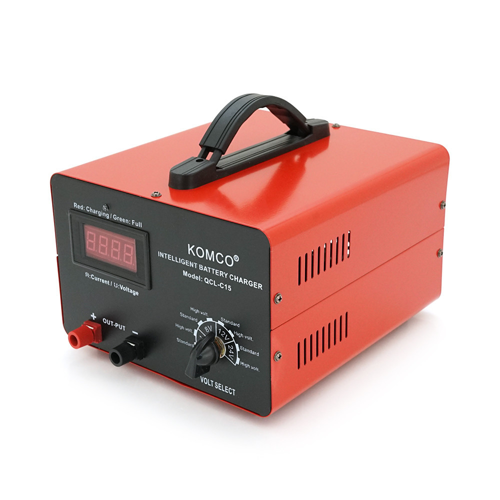 Зарядний пристрій для акумуляторів QCL-C15, AGM/LiFePO4,15А, + крокодили, 290x247x157mm Київ - фото 2