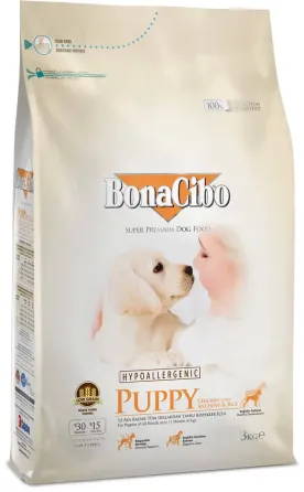 BonaCibo Puppy Chicken & Rice with Anchovy (Бонасибо Паппи курица рис и анчоусы) сухой корм для щенков 3 кг. Запорожье