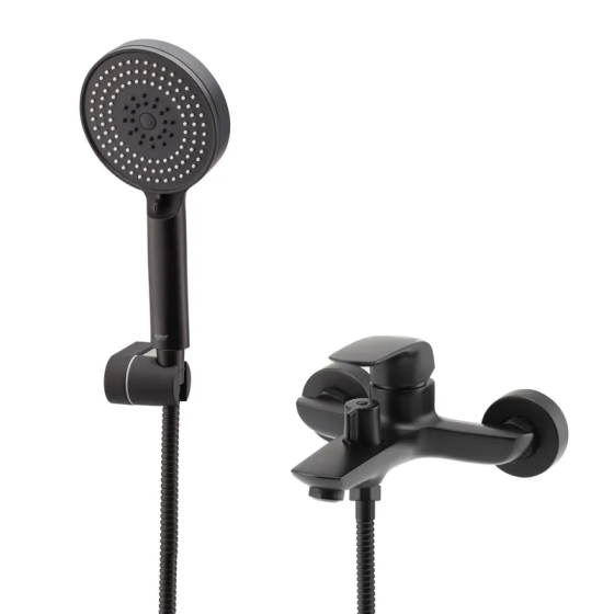 Змішувач для ванни з коротким виливом Koer KB-40008-05 (Колір чорний) (KR3473) Київ