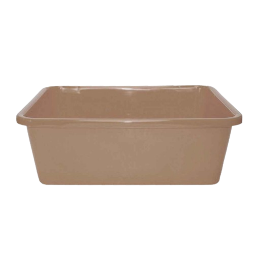 Миска прямокутна 11л пластик бежевий Ламела Житомир - фото 1