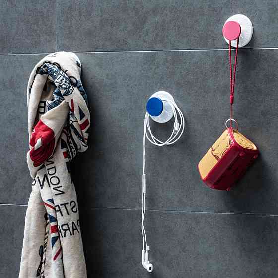 AQUATICA Крючки на вакуумных присосках s42 Ø40×40мм цветные (6шт) AQUATICA (9784281) Киев