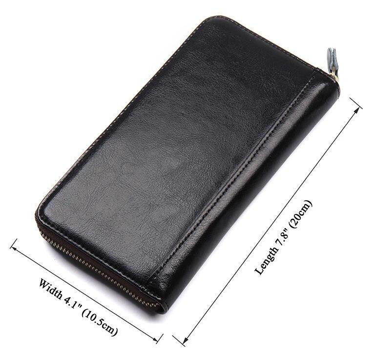 Визитница большая Vintage 14605 Черная Киев - изображение 5