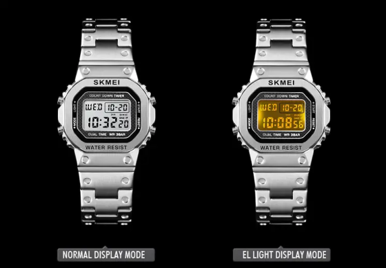 Жіночий спортивний годинник Skmei 1433 Singapore Сріблястий Вінниця