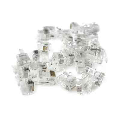 Коннектор RJ12 6P4С, 100шт/пак Kingda (KDPG8005/100) Винница