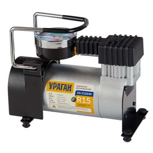 Компрессор Ураган KA-У12040 100psi 12Амп 35л с прикуривателем и переходником Харьков - изображение 2