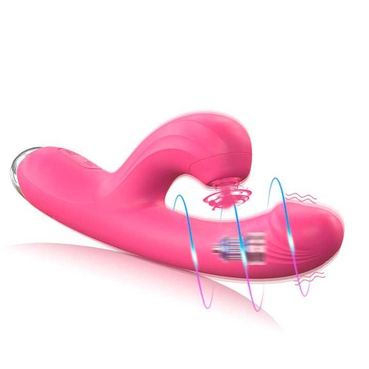 Вібратор - вуманайзер для клітора і точки G "Melo" 20 режимів - Червоний Вінниця - фото 7