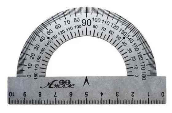 Транспортир металевий 