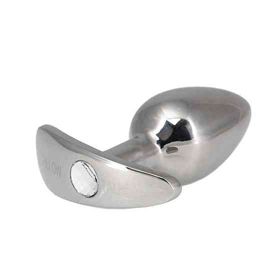 Анальная пробка Pillow Talk Sneaky Luxurious Stainless Steel Anal Plug с кристаллом Swarovski Sex Aura Киев