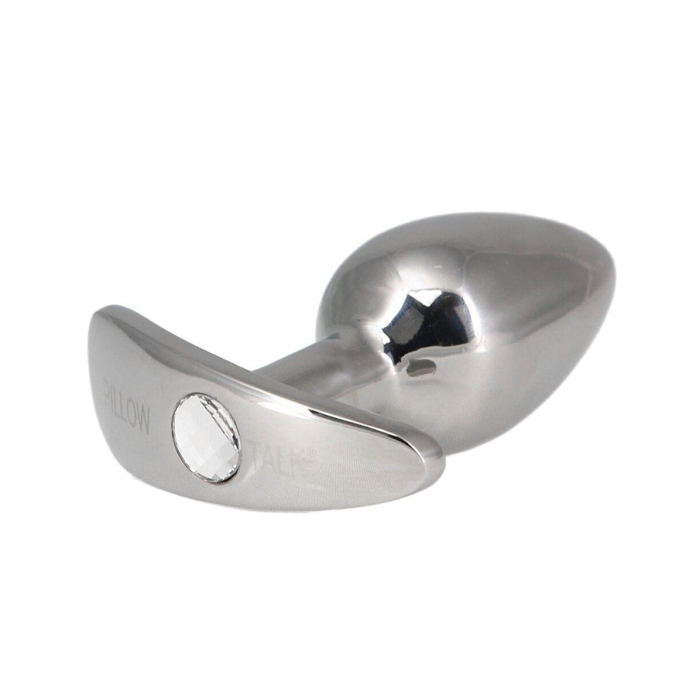 Анальная пробка Pillow Talk Sneaky Luxurious Stainless Steel Anal Plug с кристаллом Swarovski Sex Aura Киев - изображение 2