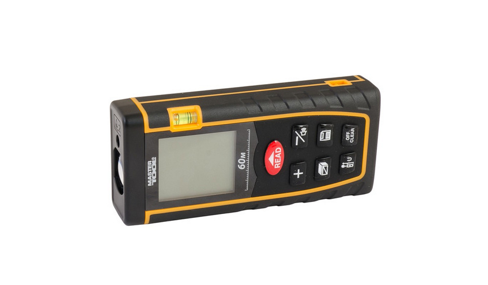 MASTERTOOL Далекомір лазерний MASTERTOOL до 60 м ±2 мм/м пам'ять 30 клас лазера I IP54 живлення Коломия - фото 5