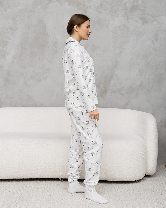 Женский комплект Интерлок - Котики - Family look мама/дочка Nicoletta 96779 L Киев - изображение 16