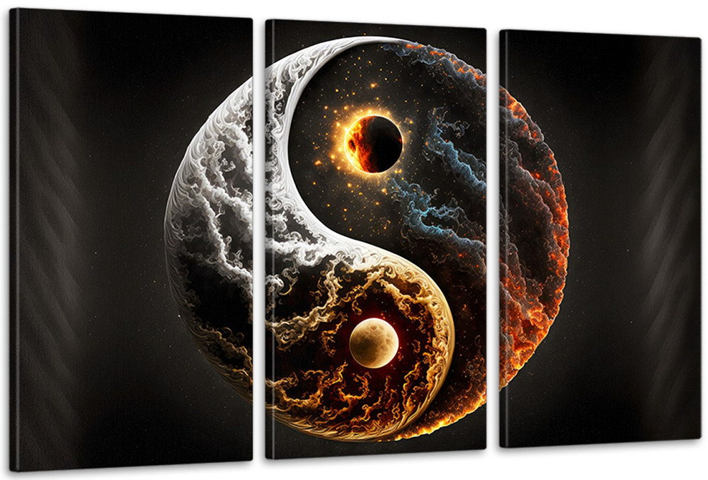 Модульна картина у вітальню/ спальню   Інь-Янь      ART-113_3A Київ - фото 1