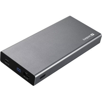 Батарея универсальная Sandberg 20000mAh, PD/88W+12W, USB-C, USB-A output: 5V/2.4A (12W max) (420-52) Винница - изображение 1