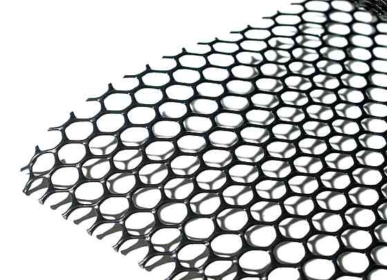 Сітка пластикова 6*8 1,2 м*30 м від кротів чорна Сота Дніпро