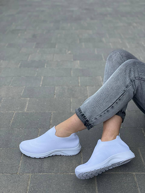 Fashion Жіночі сліпони білі FASHION 300-15 весна-літо / Зручні мокасини сітка літні р. 38-41 Коломия - фото 9