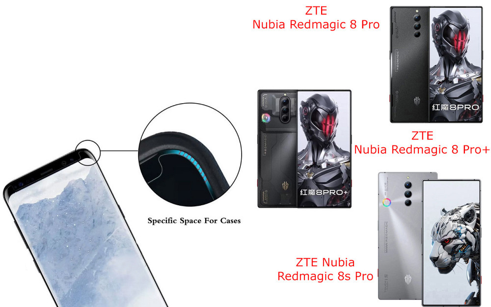 Захисне скло HyperGlass Pro для ZTE Nubia Redmagic 8 Pro, 8 Pro+, 8s Pro – максимальна чутливість та захист Київ - фото 3
