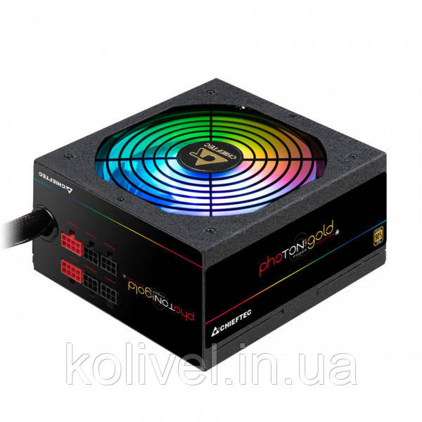 БЖ 650W Chieftec PHOTON GOLD GDP-650C-RGB, 140 mm RGB Fan, >90%, Modular, Retail Box (GDP-650C-RGB) Киев - изображение 5