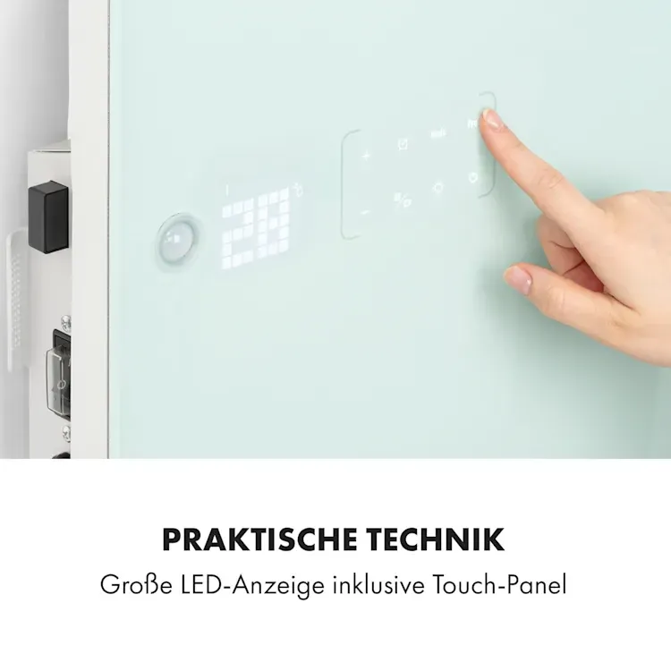 Розумний інфрачервоний обігрівач сушарка рушників KLARSTEIN Hot Spot Crystal Flow  Німеччина Дніпро - фото 5