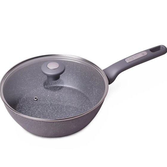 Сковорідка-сотейник d26см з кришкою алюміній а/п Granite 4276GR KAMILLE Житомир
